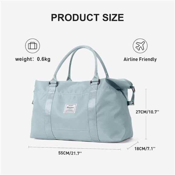 Sport Travel Duffle Bag Large Gym Tote Bag for Women, Weekender Carry on Bag - Picture 2 of 7